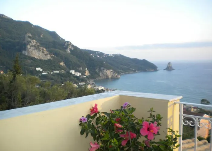 Natalia Loft C With Panoramic Sea Views Of Agios Gordios Bay アパート アギオス・ゴルディオス