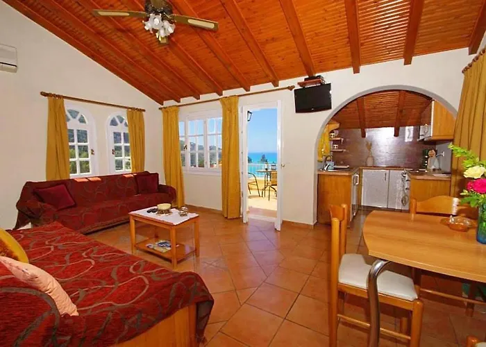 Natalia Loft C With Panoramic Sea Views Of Agios Gordios Bay アパート アギオス・ゴルディオス